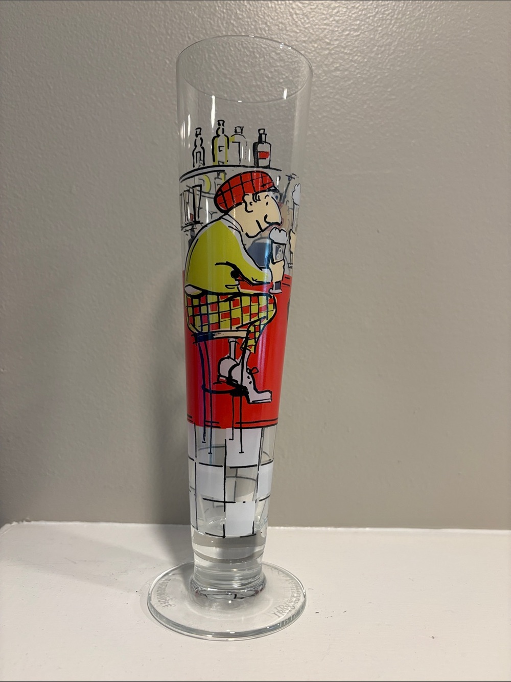 RARE VTG Ritzenhoff German Beer Glass/Pilsner 2000 Iris Kuhlmann Design